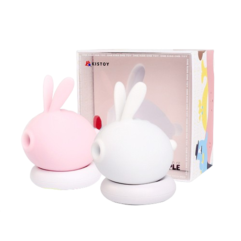 KISTOY KK兔子吮吸按摩器白色粉色兔森破女用自慰器成人情趣用品